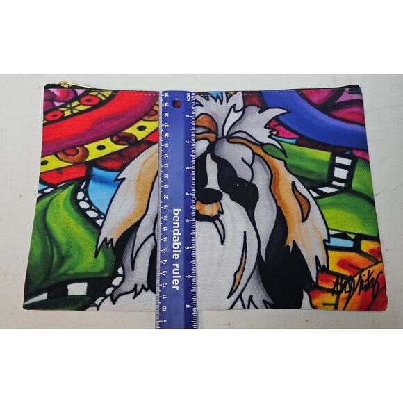Shih Tzu NWOT Bundle Pouch bags By Artist Alyson Whitney Pop Art Dog Lover Fun - Picture 10 of 10